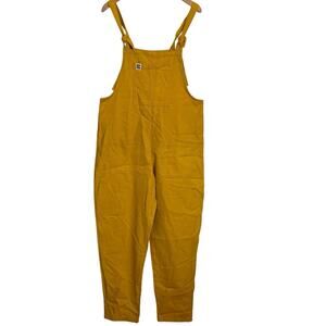 Lucy And Yak Organic Dungarees Overalls Mustard New Fit Size US 8 UK 12 Original